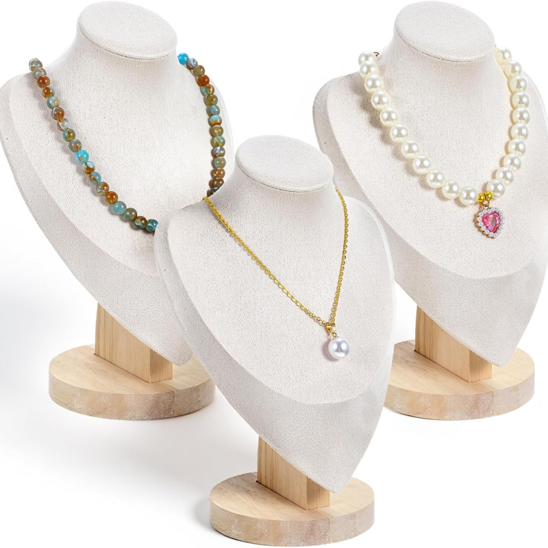 Body Jewelry Holder - Necklace Display Stands, Jewelry Bust Display
