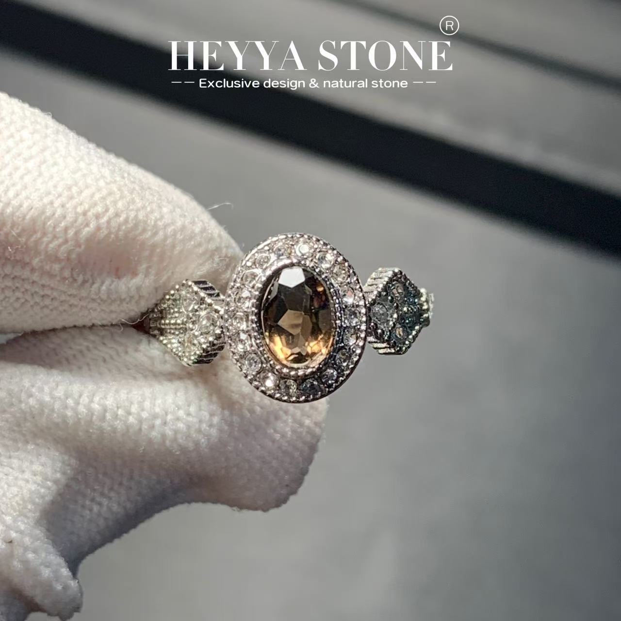 MM Natural Smoky Quartz Ring A - Body Jewelry Wholesale ulasan dan harga