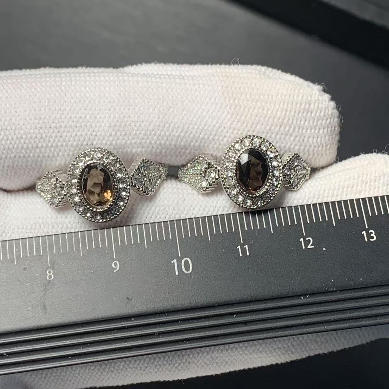 MM Natural Smoky Quartz Ring A - Body Jewelry Wholesale ulasan dan harga