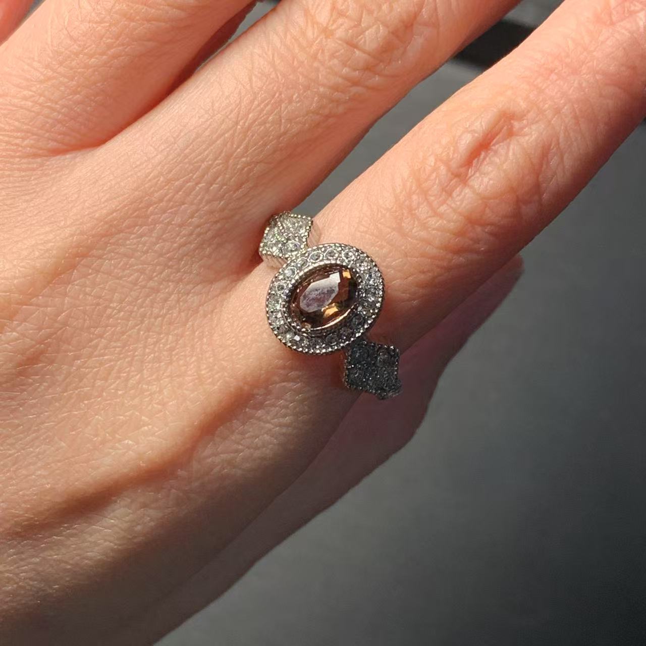 MM Natural Smoky Quartz Ring A - Body Jewelry Wholesale ulasan dan harga