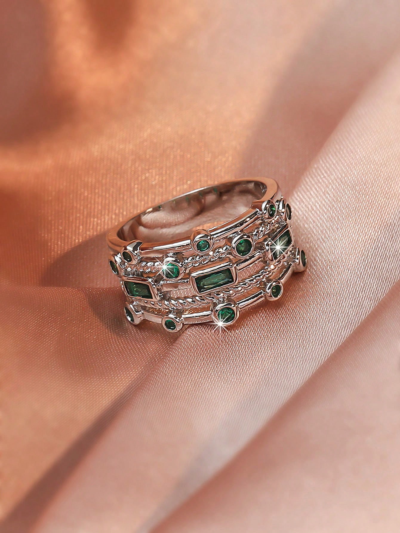 1pc Elegant Blue Cubic Zirconi - Body Jewelry Rings ulasan dan harga