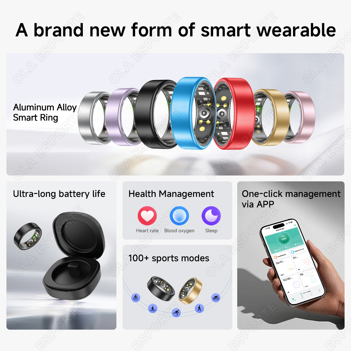 All Size（6-14） Smart Ring for  - Daith Heart Ring ulasan dan harga