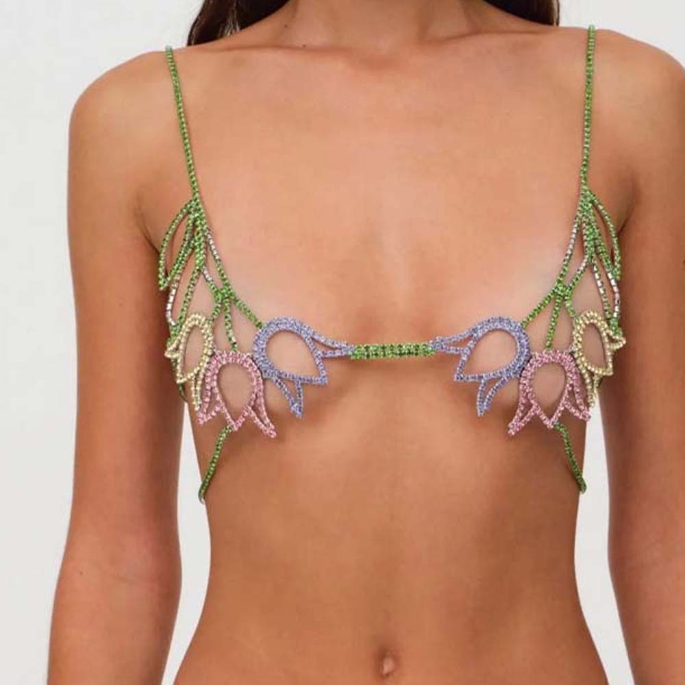 Stonefans Colorful Floral Ches - Body Jewelry Wholesale ulasan dan harga