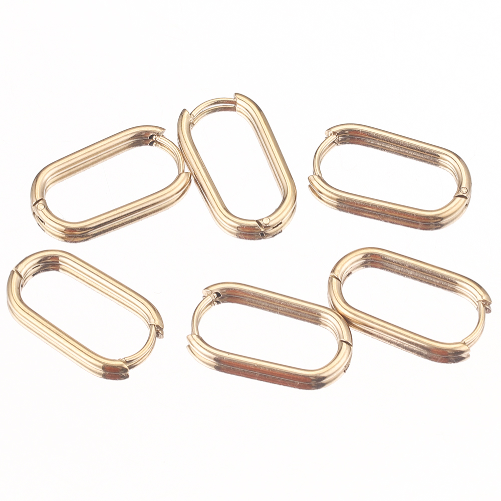 6pcs 13*23mm Oval Stainless St - Body Jewelry Wholesale ulasan dan harga