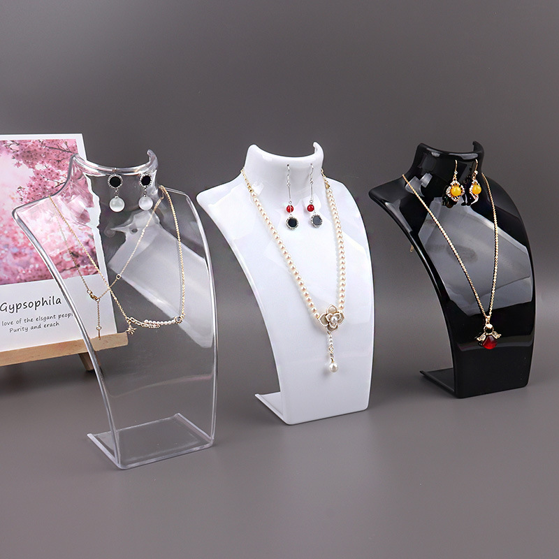 Plastic Mannequin Necklace Dis - Body Jewelry Holder ulasan dan harga