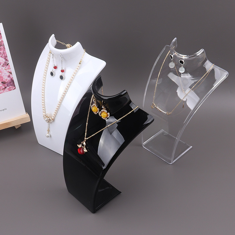Plastic Mannequin Necklace Dis - Body Jewelry Holder ulasan dan harga