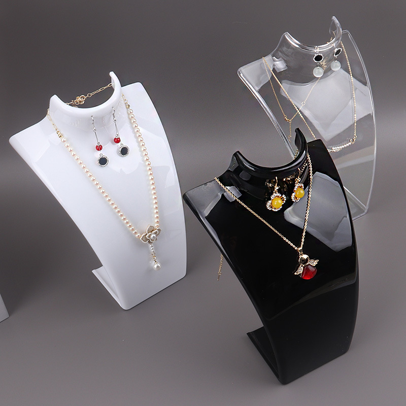 Plastic Mannequin Necklace Dis - Body Jewelry Holder ulasan dan harga