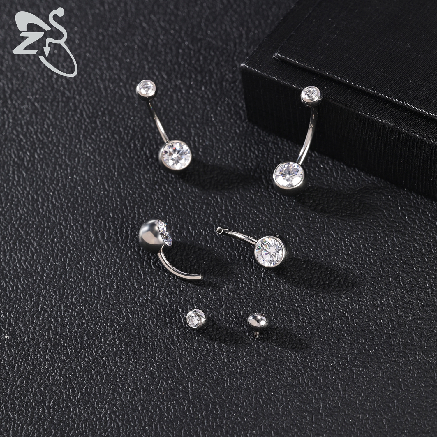 ZS 1PC 14G G23 Titanium Belly  - Body Jewelry Internally Threaded ulasan dan harga