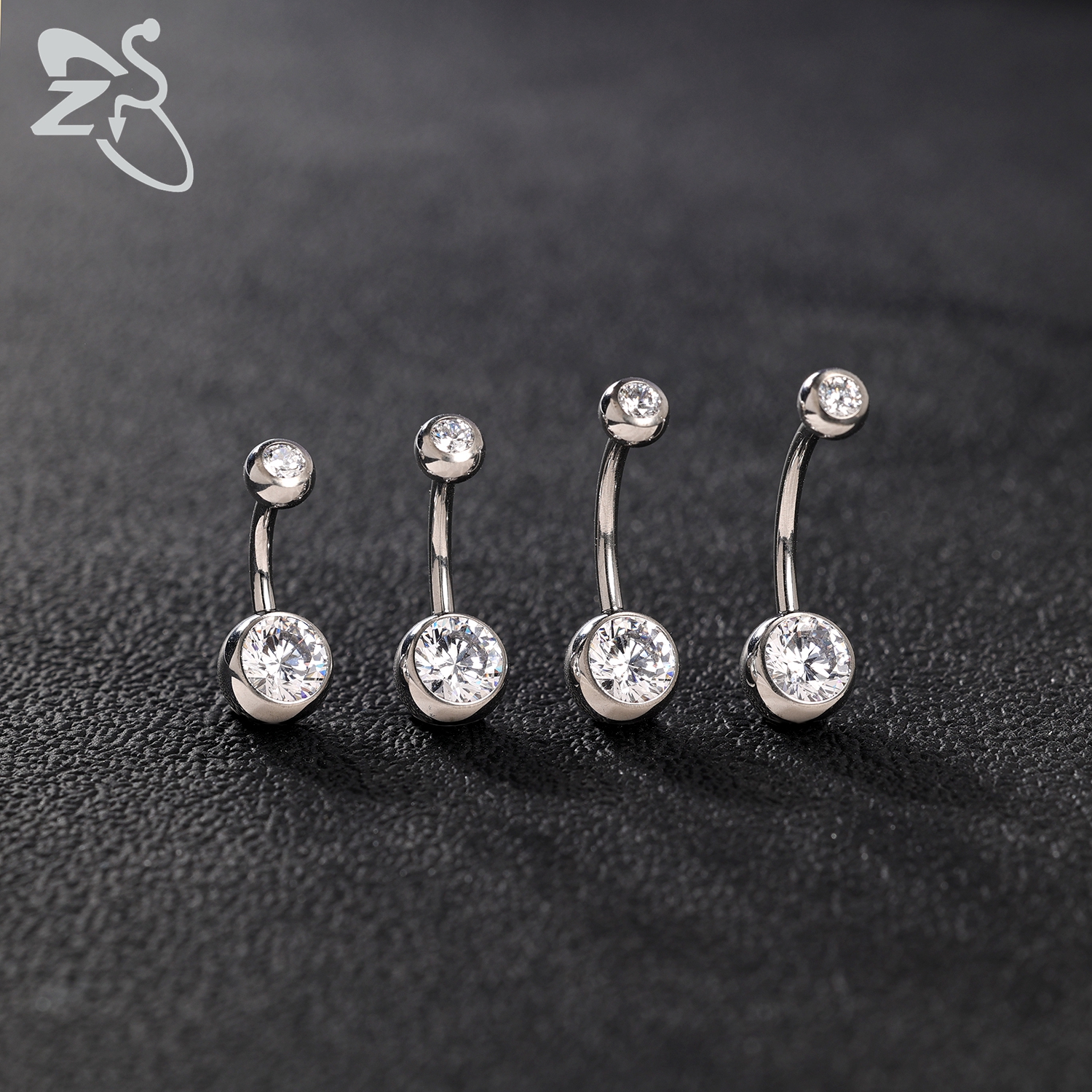 ZS 1PC 14G G23 Titanium Belly  - Body Jewelry Internally Threaded ulasan dan harga