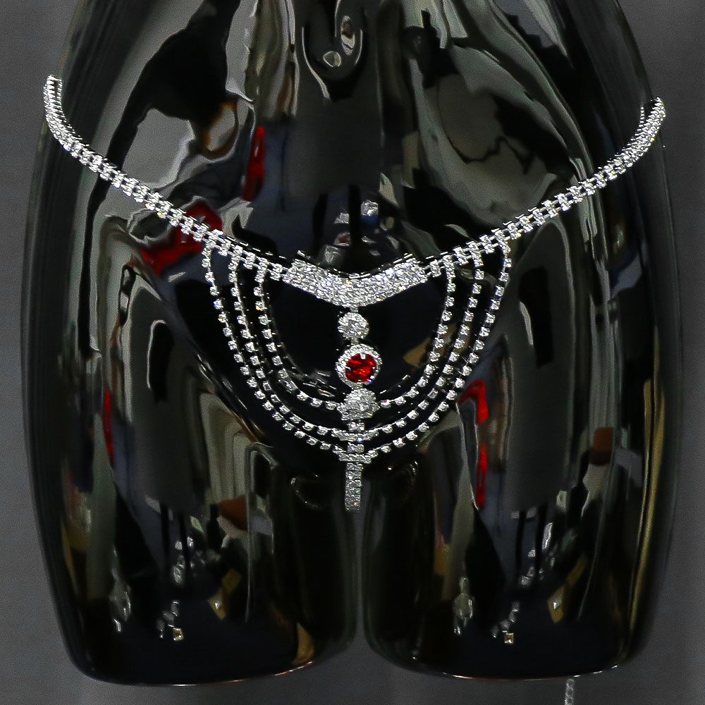 Crystal Rhinestone Body Chain  - Body Jewelry In Bulk ulasan dan harga