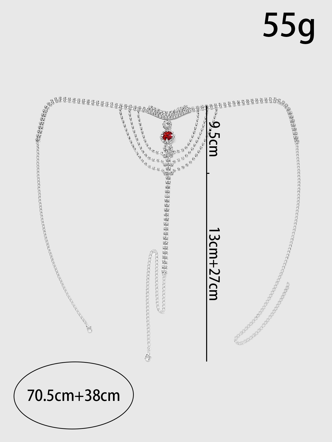 Crystal Rhinestone Body Chain  - Body Jewelry In Bulk ulasan dan harga
