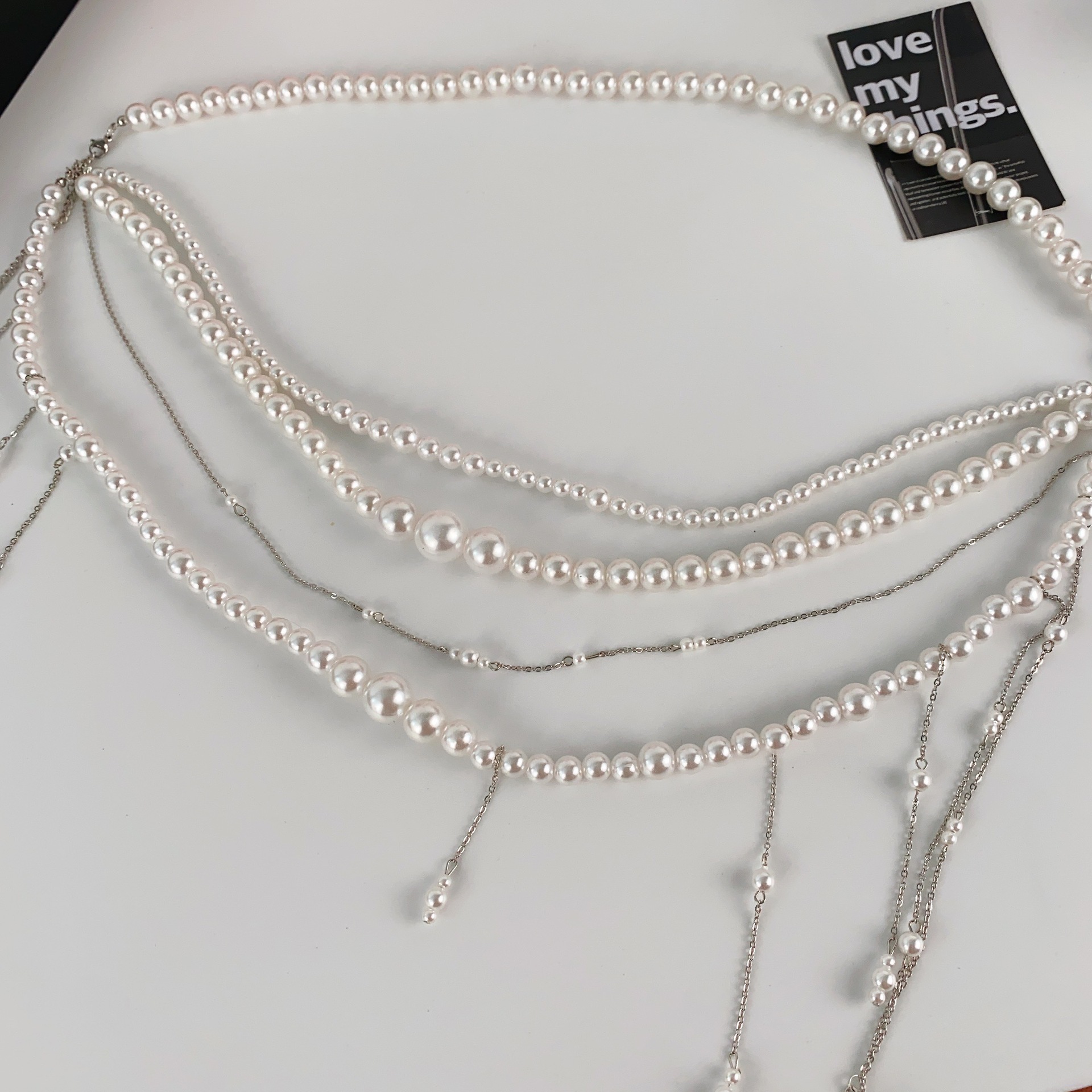Ladies' Waist Chain Pearl Mult - Body Jewelry Brands ulasan dan harga