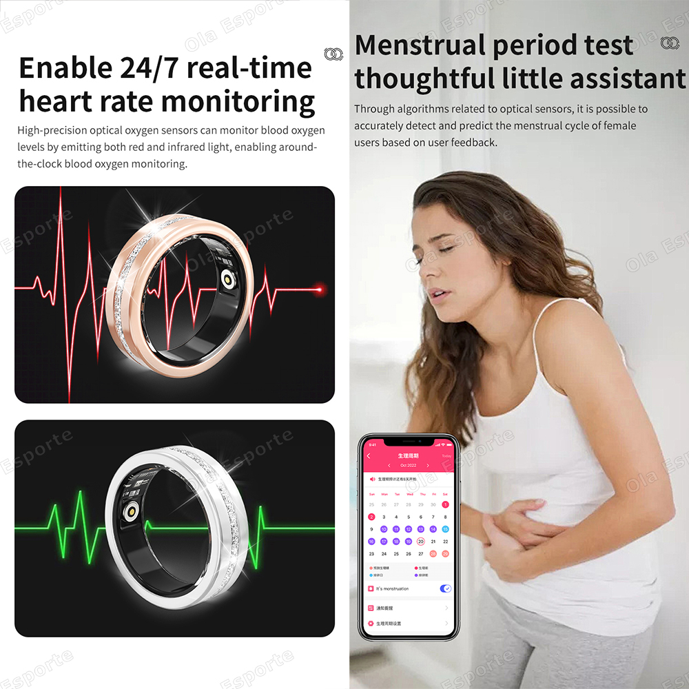 2026 New Smart Ring Lady Heart - Daith Heart Ring ulasan dan harga