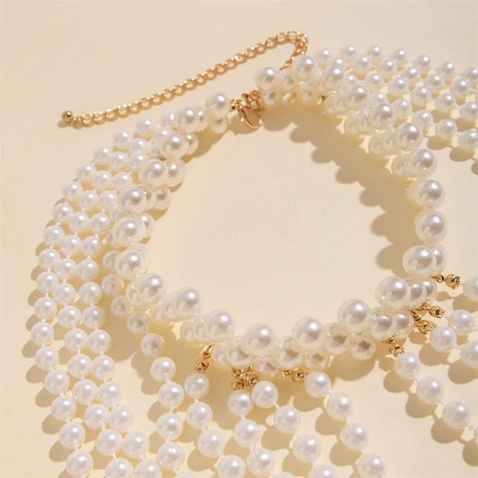 Bridal Tassel Imitation Pearl  - Body Jewelry In Bulk ulasan dan harga