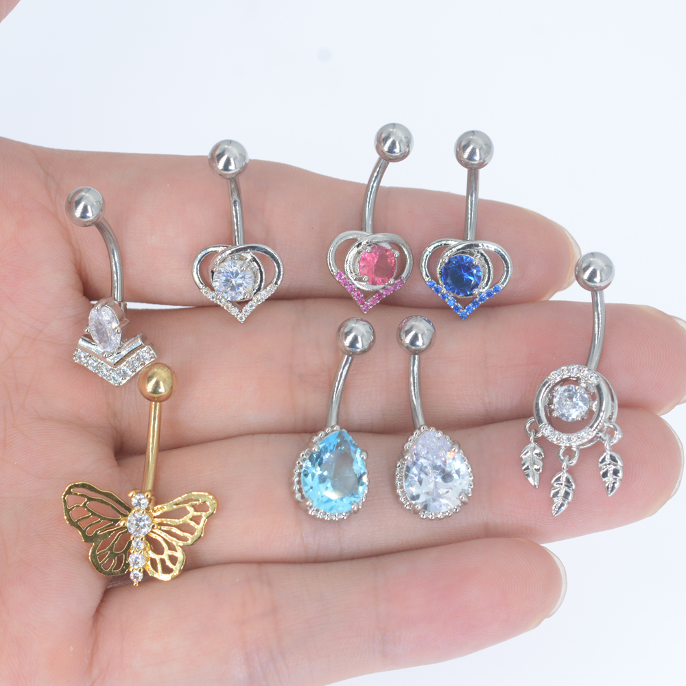 1Pc Butterfly Sexy Dangling Na - Body Jewelry Brands ulasan dan harga