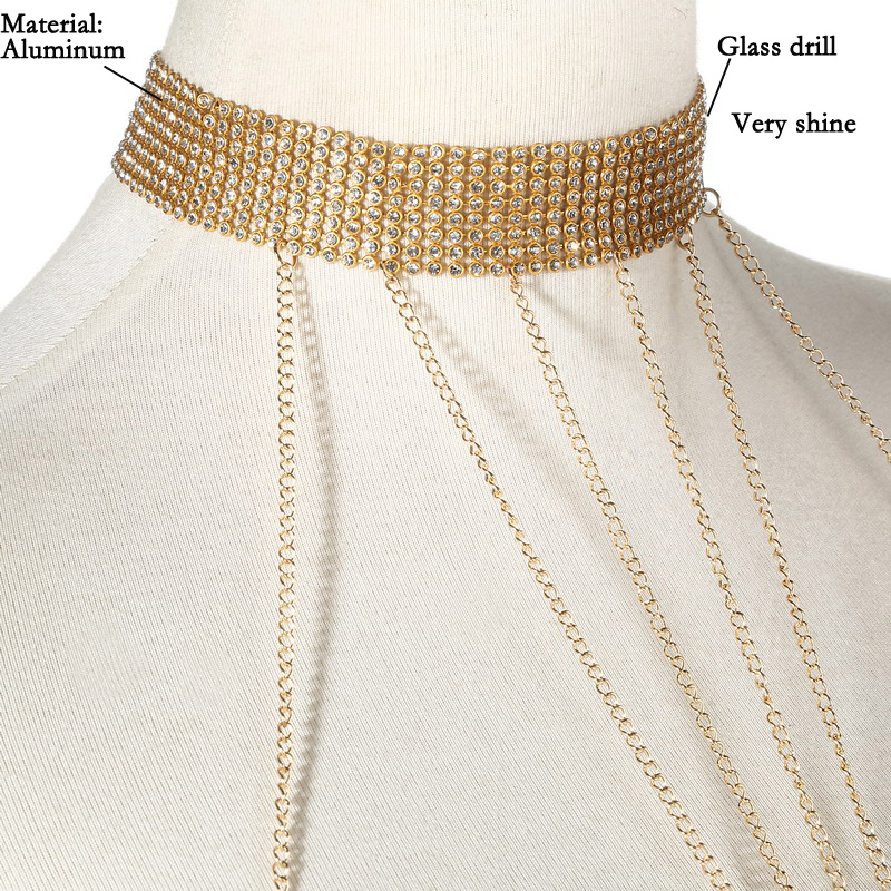 Gold Color Body Chain Women  R - Body Jewelry Online ulasan dan harga