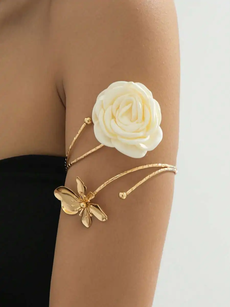 Floral Pearl Necklace Earring  - Body Jewelry Rings ulasan dan harga