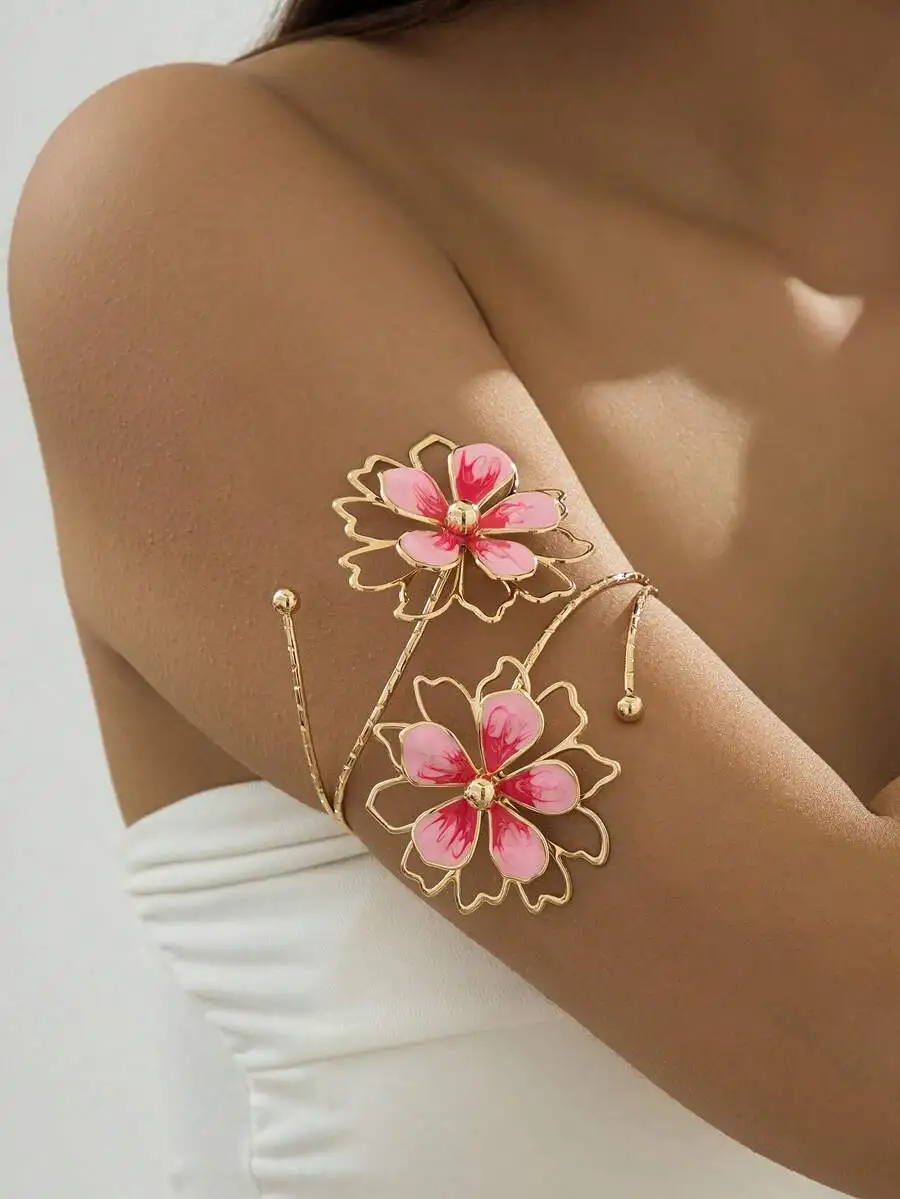 Floral Pearl Necklace Earring  - Body Jewelry Rings ulasan dan harga