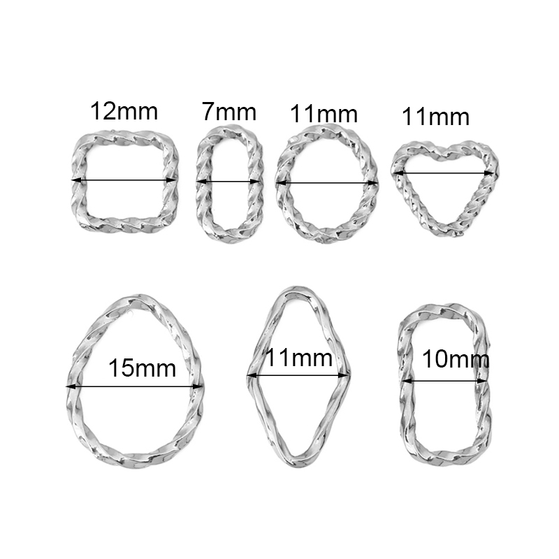 10pcs Stainless Steel Closed T - Daith Heart Ring ulasan dan harga