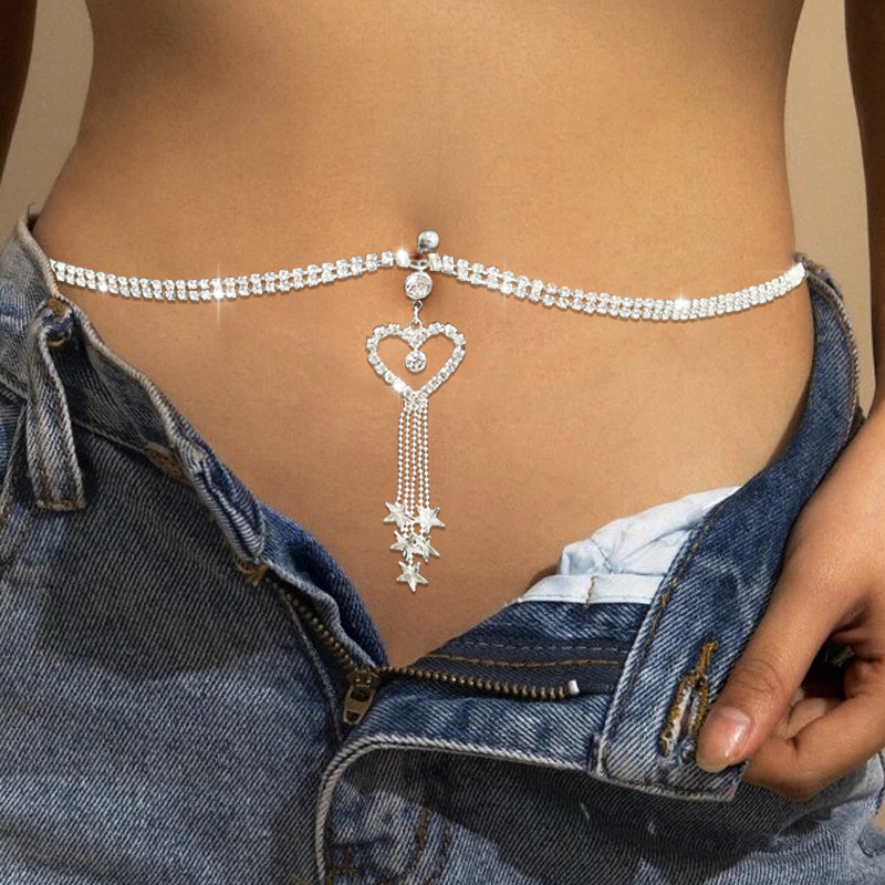 GLAMing Boho Heart Dangle Rhin - Body Jewelry Rings ulasan dan harga