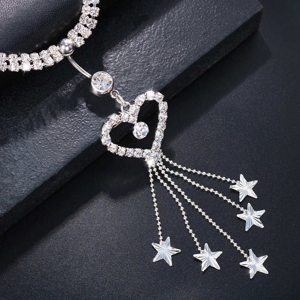 GLAMing Boho Heart Dangle Rhin - Body Jewelry Rings ulasan dan harga
