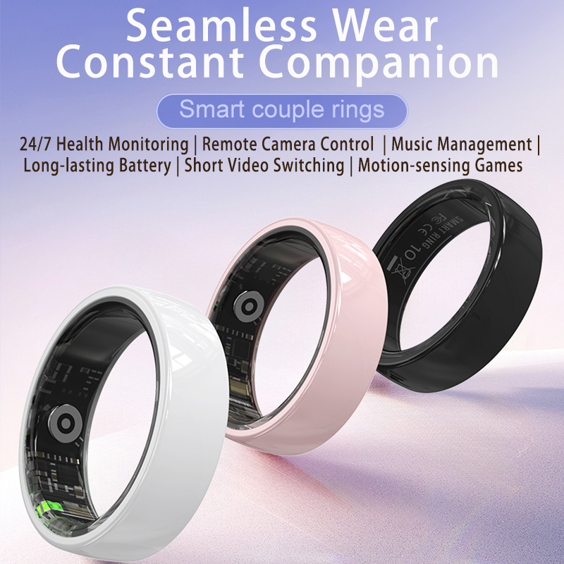 R12 Smart Ring with Charging C - Daith Heart Ring ulasan dan harga