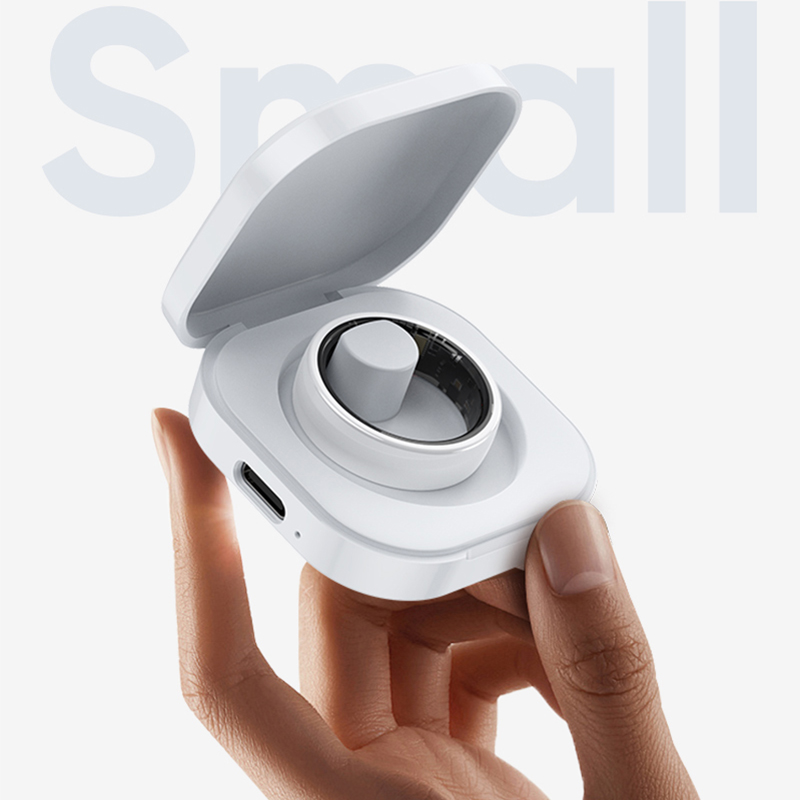 R12 Smart Ring with Charging C - Daith Heart Ring ulasan dan harga