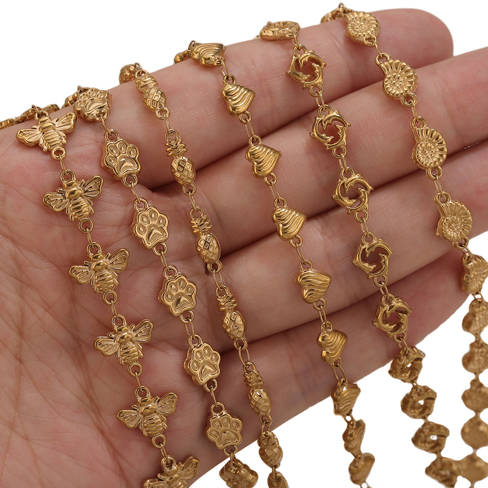 1M PVD Gold Stainless Steel He - Body Jewelry In Bulk ulasan dan harga