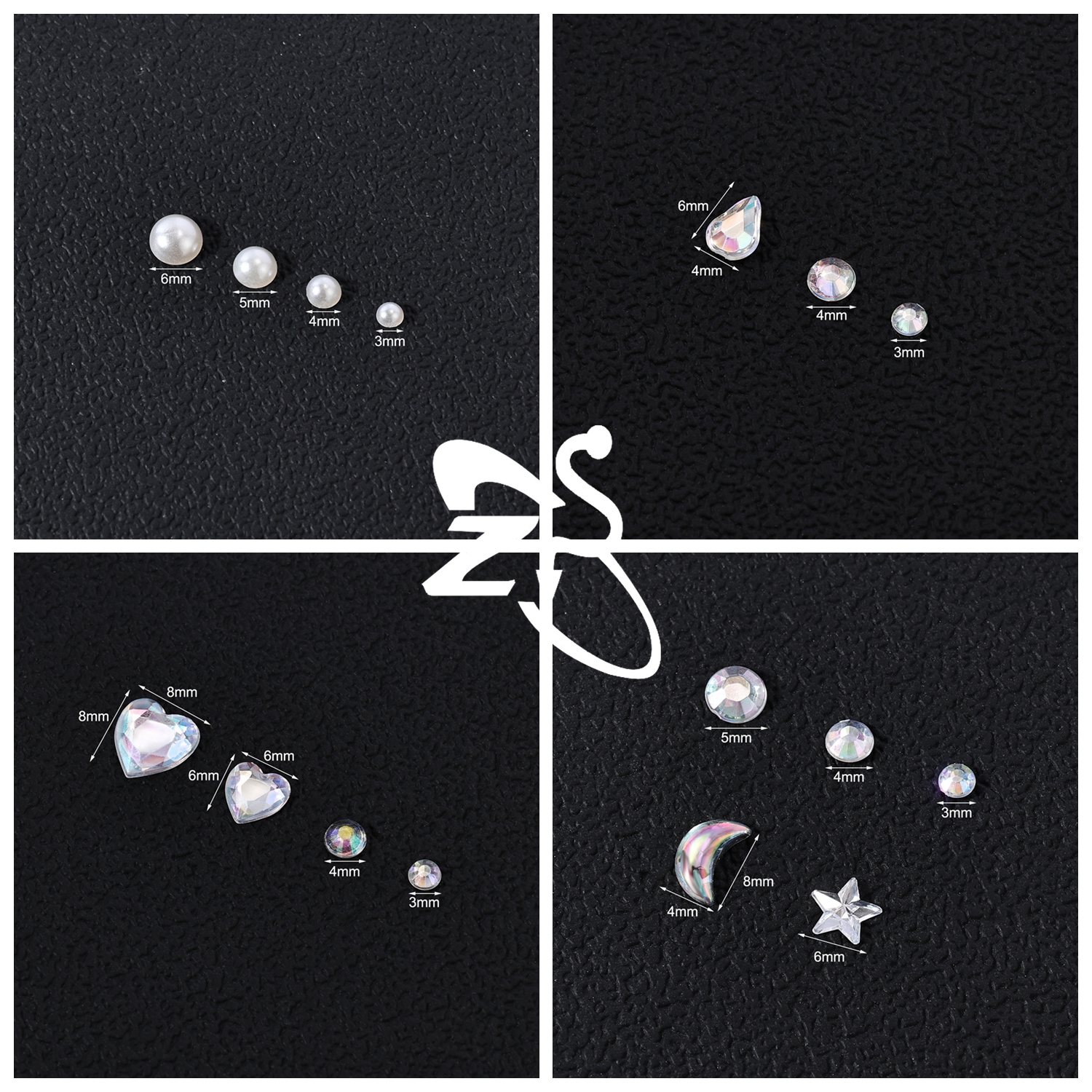 ZS 1 Set 3D Colorful Rhineston - Body Jewelry Tattoo ulasan dan harga
