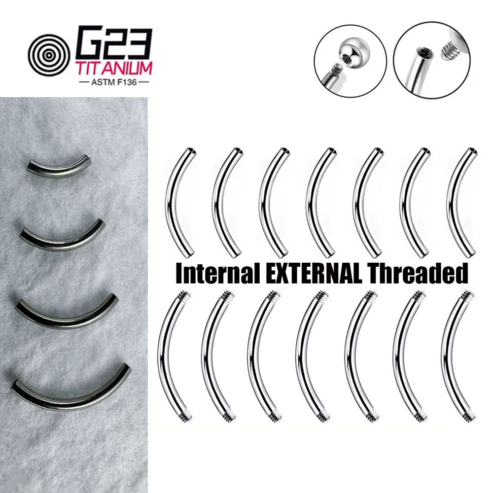 Wholesale 5/10/50pcs G23 Titan - Body Jewelry Internally Threaded ulasan dan harga