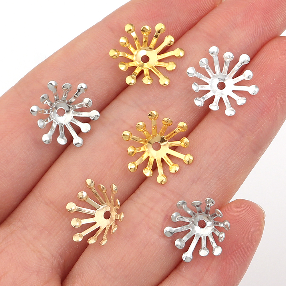 100Pcs Diameter 13MM Gold Colo - Body Jewelry Wholesale ulasan dan harga