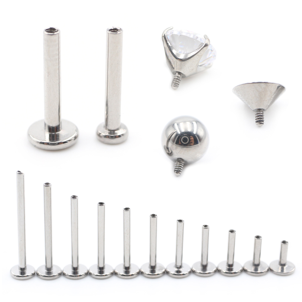 Alisouy 1PC G23 Titanium Inter - Body Jewelry Internally Threaded ulasan dan harga