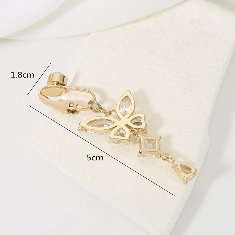 Clip On Fake Navel Belly Butto - Body Jewelry Wholesale ulasan dan harga
