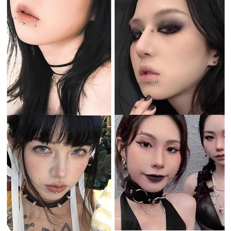 165pcs Non Piercing Lip Nails  - Body Jewelry Rings ulasan dan harga