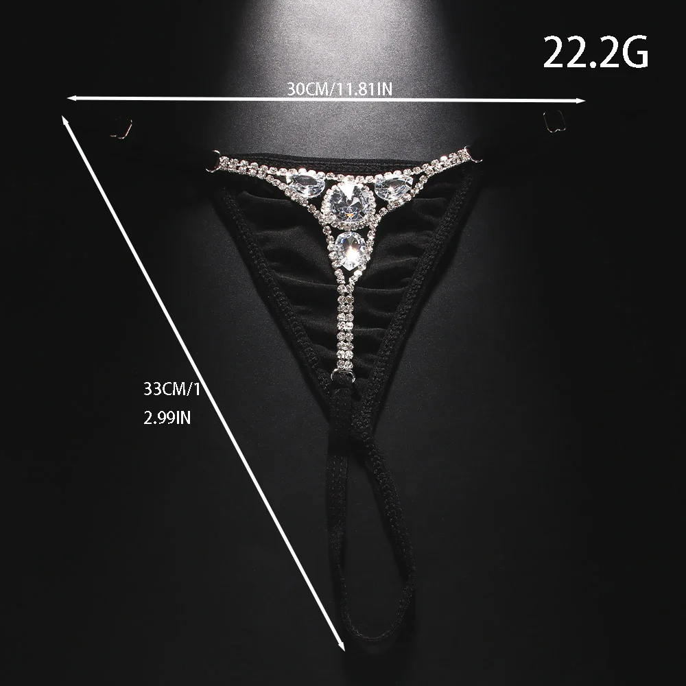 Sexy Round Rhinestone Thong Ad - Body Jewelry In Bulk ulasan dan harga