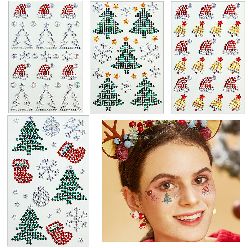 Christmas Makeup White Snowfla - Body Jewelry Tattoo ulasan dan harga