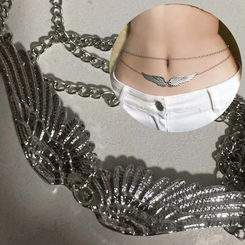 Double Layer Wings Angel Waist - Body Jewelry In Bulk ulasan dan harga