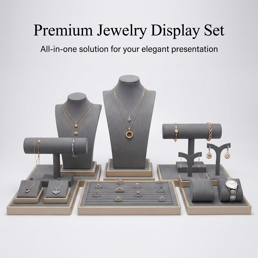 Microfiber Jewelry Display Set - Body Jewelry Holder ulasan dan harga