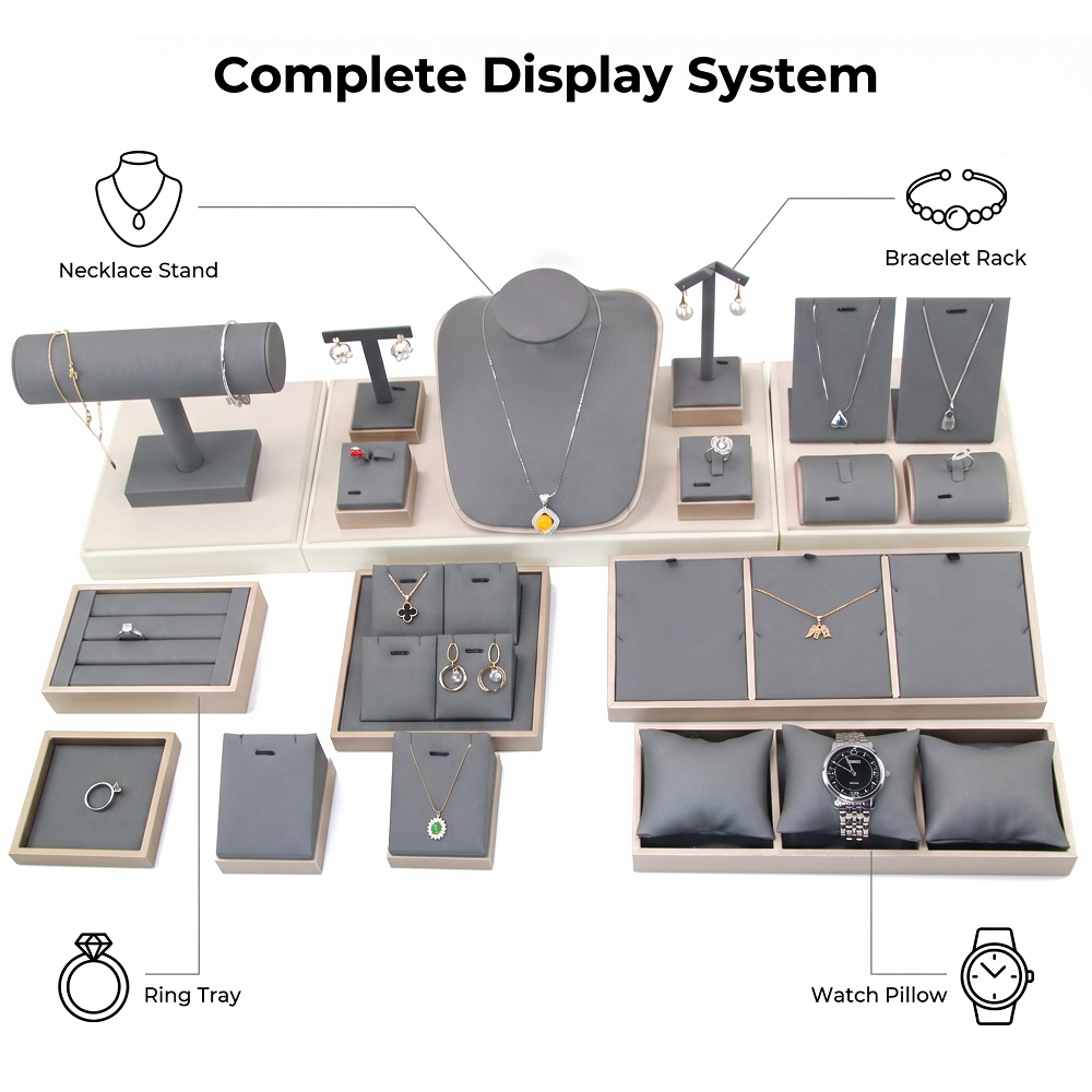 Microfiber Jewelry Display Set - Body Jewelry Holder ulasan dan harga