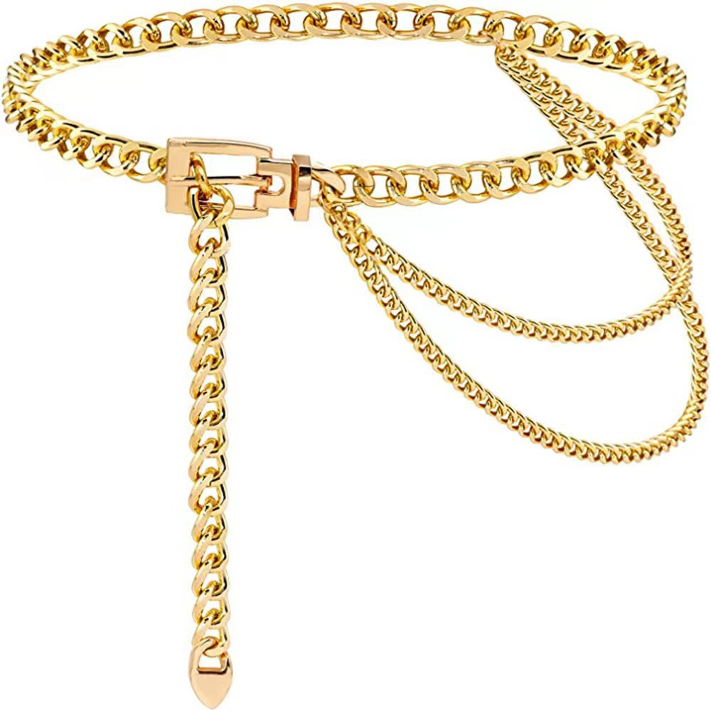 Punk Waist Chain Metal Belt La - Body Jewelry In Bulk ulasan dan harga