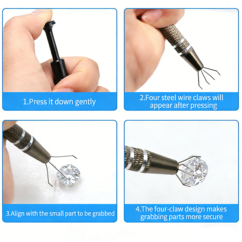 1pcs Jewelry Pick Up Tools Zir - Body Jewelry Holder ulasan dan harga