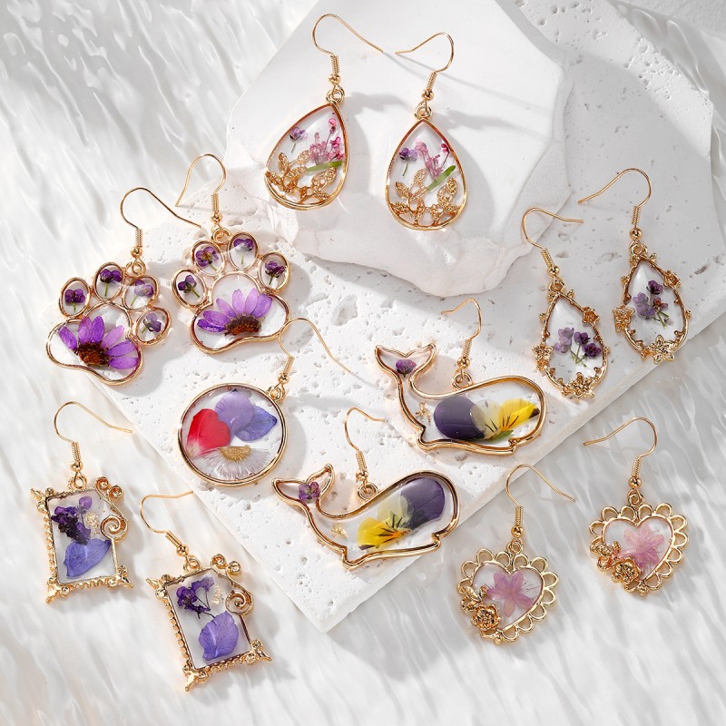 Cute Cat Claw Pressed Flower E - Body Jewelry Wholesale ulasan dan harga