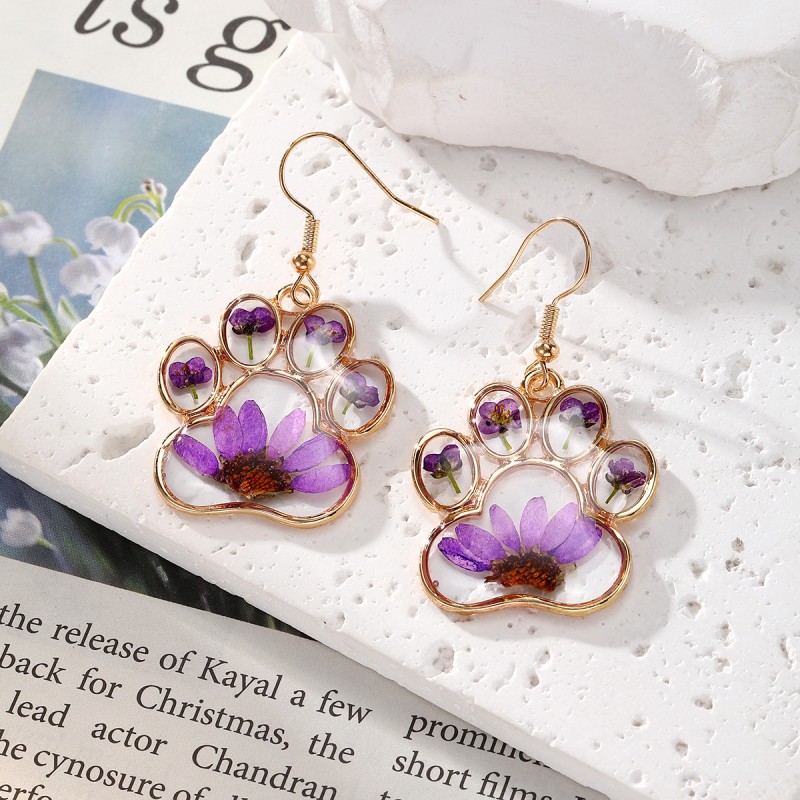 Cute Cat Claw Pressed Flower E - Body Jewelry Wholesale ulasan dan harga